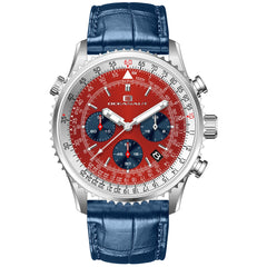 Oceanaut Men's Flight - Red Dial, Blue Strap - 100m