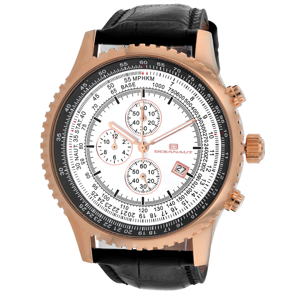 Oceanaut Men's Actuator - Silver Dial - 50m