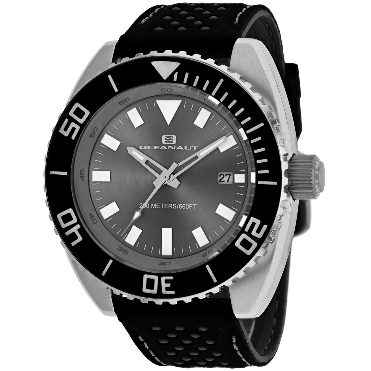Oceanaut Men's Submersion - Grey Dial, Black Bezel - 200m
