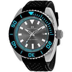 Oceanaut Men's Submersion - Grey Dial, Teal/Black Bezel - 200m