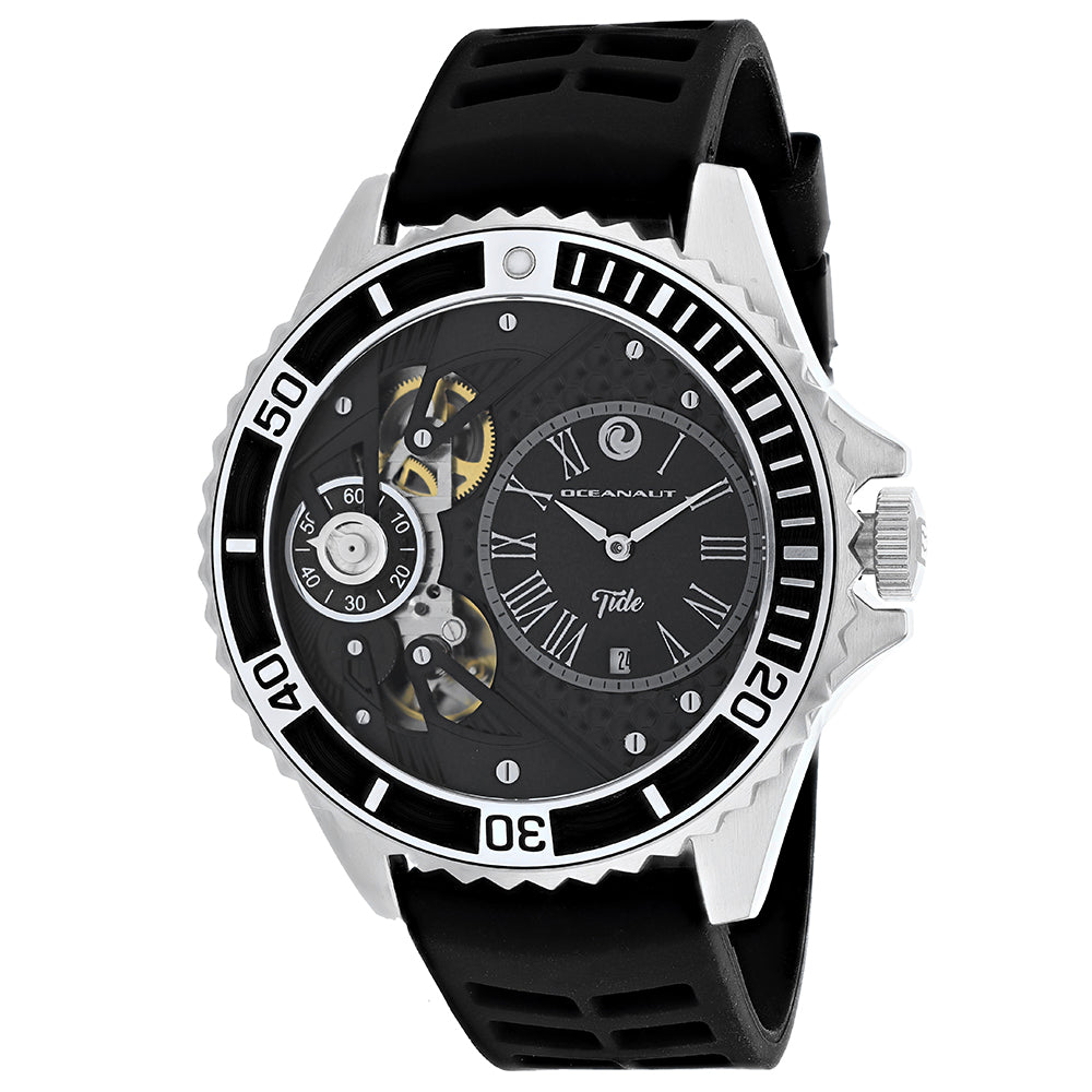 Oceanaut Men's Tide - Black Dial, Silver Case - 100m