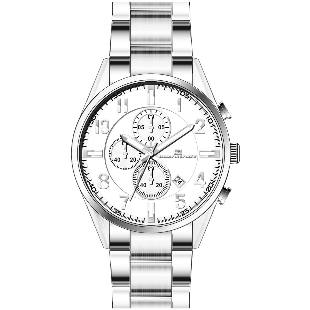 Oceanaut Men's Escapade - Silver Dial/Bracelet - 100m