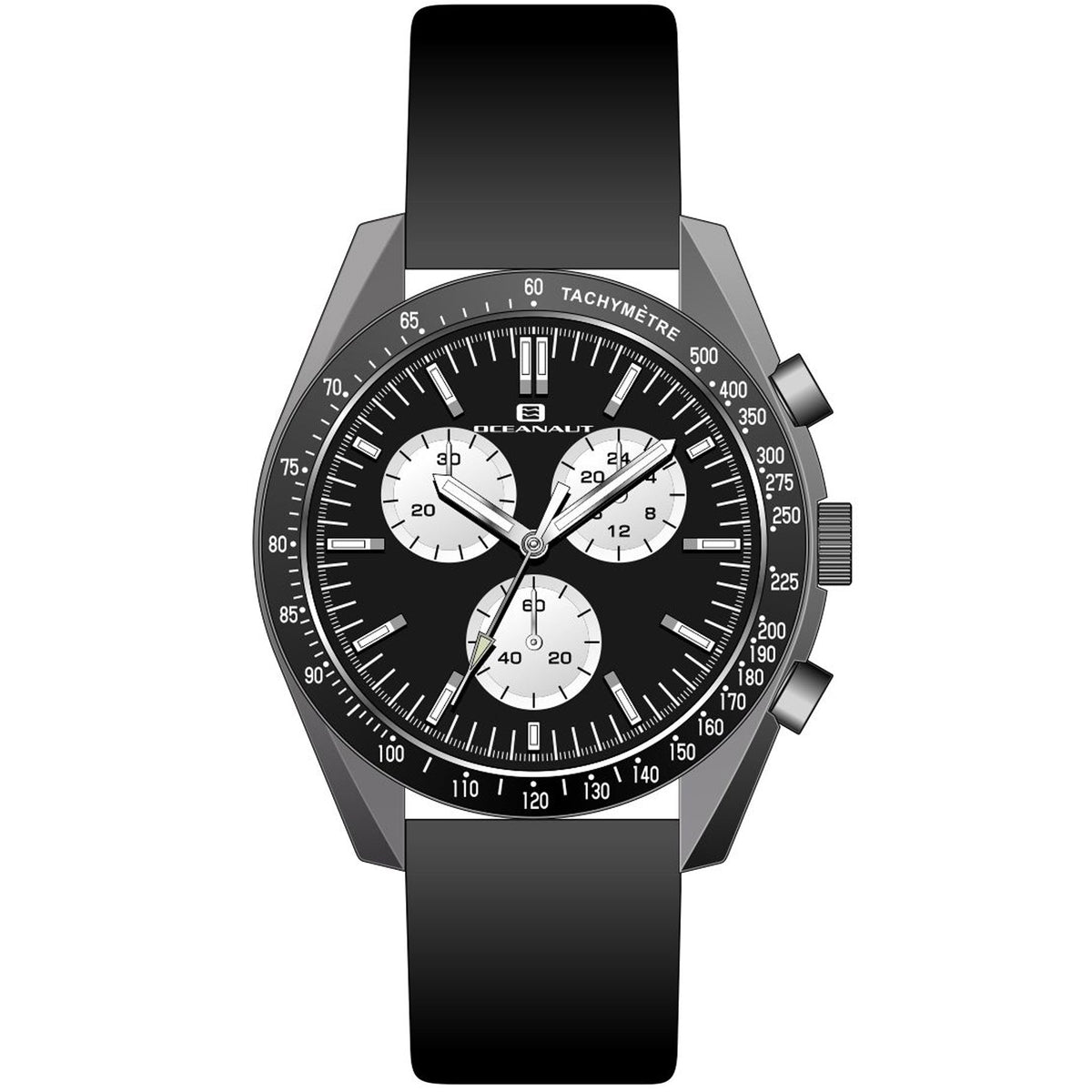 Oceanaut Men's Orbit - Black/White Dial - 50m
