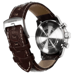 Official Men's Hesketh Racing Swiss Chronograph Watch - White Dial - 10m