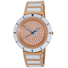 Oniss Women's Toulon - Rose Gold Dial, Rose Gold/White Bracelet - 50m