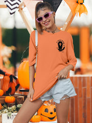 HALLOWEEN Women's 'Just A Little Ray Of Pitch Black' Oversized Goth T-Shirt - Size M
