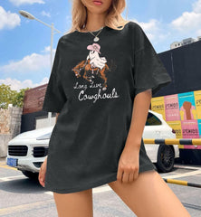 HALLOWEEN Women's 'Long Live Cowghouls' Western T-Shirt - Size M