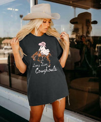 HALLOWEEN Women's 'Long Live Cowghouls' Western T-Shirt - Size M