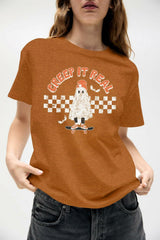 HALLOWEEN Women's 'Creep It Real' Skateboarding Ghost T-Shirt - Size S