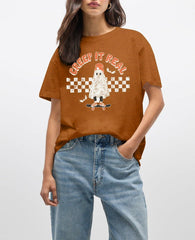 HALLOWEEN Women's 'Creep It Real' Skateboarding Ghost T-Shirt - Size S