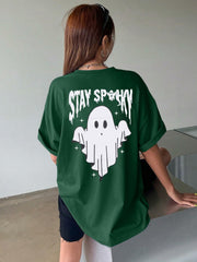 HALLOWEEN Women's 'Stay Spooky' Oversized T-Shirt - Size M