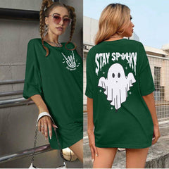 HALLOWEEN Women's 'Stay Spooky' Oversized T-Shirt - Size L