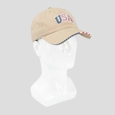 Men's USA Baseball Hat - Tan