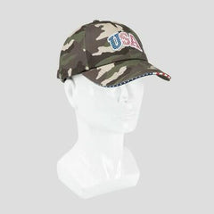 Men's USA Baseball Hat - Camo Green