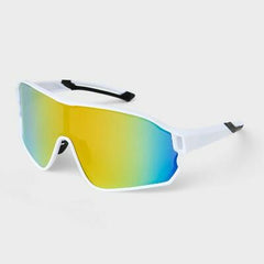Unisex Adult's Visor Shield Mirrored Sunglasses