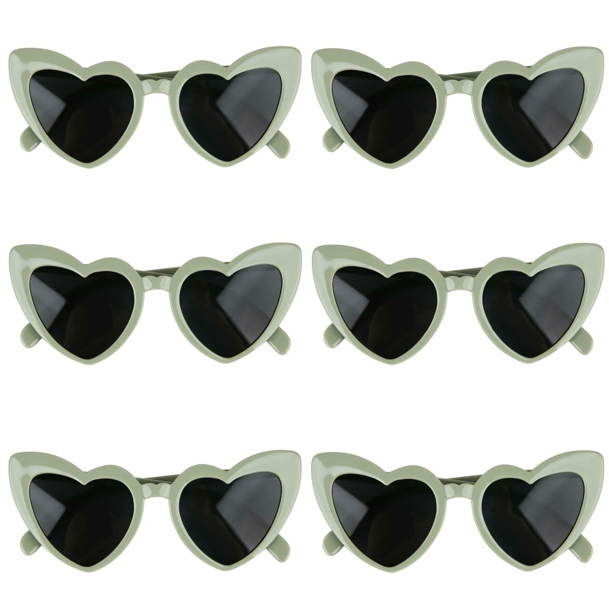 Women's Heart Shaped Sunglasses - 16 Pack - Bachelorette Party Favor