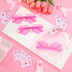 Women's Pink Heart Shaped Sunglasses - 24 Pack - Bachelorette Party Favor