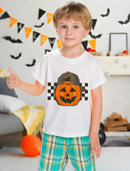 AUTUMN Boy's YWAGK Pumpkin T-Shirt - Size 7-8 Years