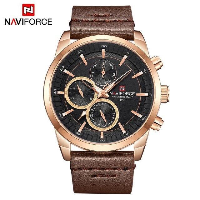 Men's Watch with Fluorescent Hands & Numbers - 30m