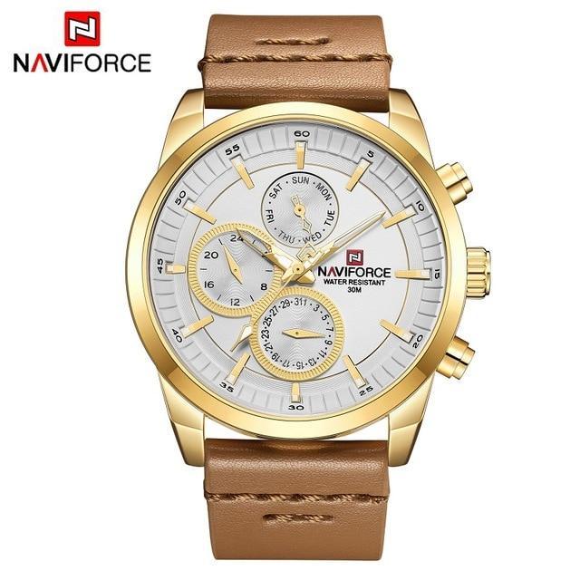 Men's Watch with Fluorescent Hands & Numbers - 30m