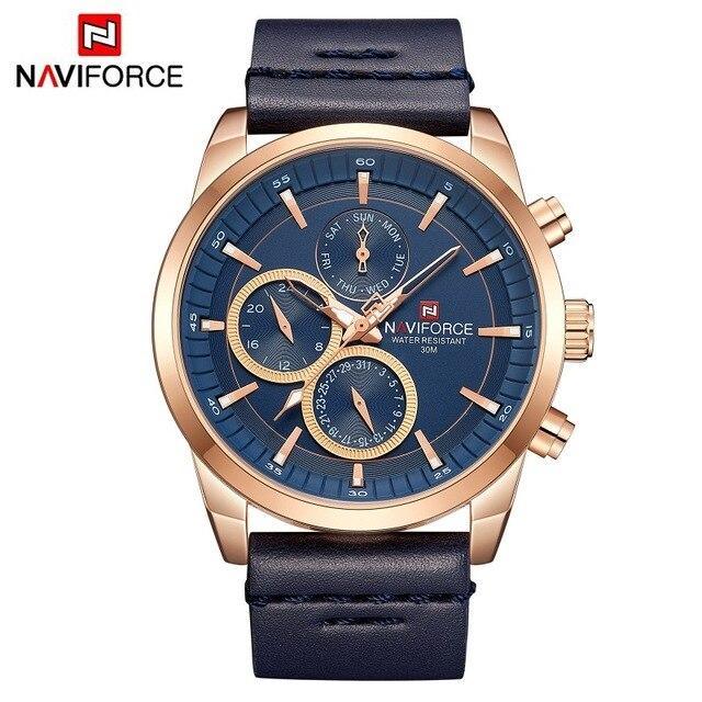 Men's Watch with Fluorescent Hands & Numbers - 30m