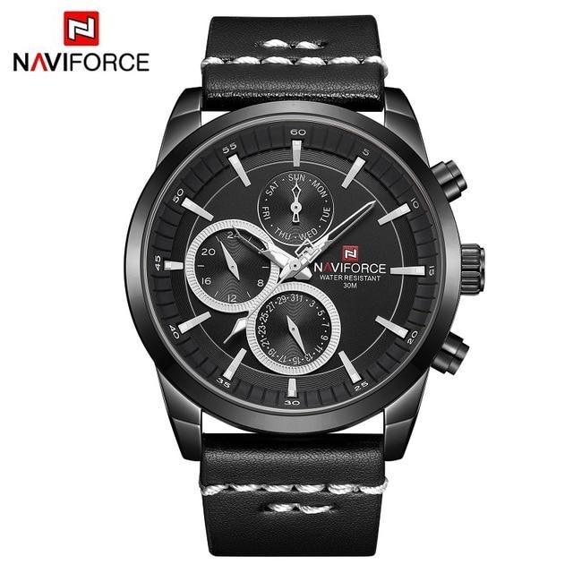 Men's Watch with Fluorescent Hands & Numbers - 30m