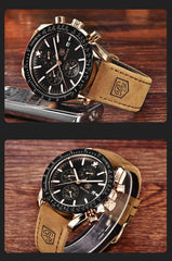 Men's Stainless Steel Chronograph Watch - 30m