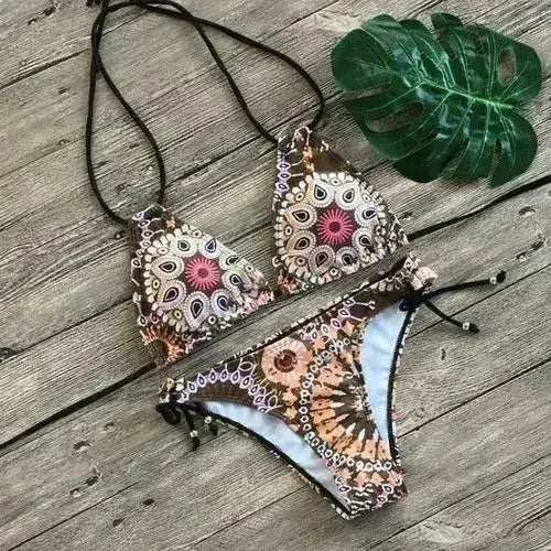 Women's Push Up Two-Piece Bikini Swimsuit