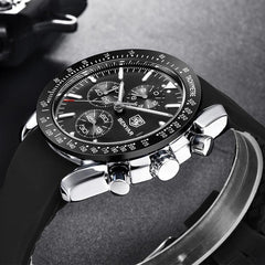 Men's Stainless Steel Chronograph Watch - 30m