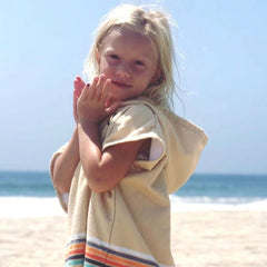 Kid's Small Retro Sand Changing Towel Poncho