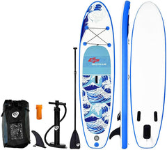 10 Foot Inflatable Stand Up Paddle Board with Bag