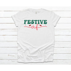 CHRISTMAS Unisex Adult's 'Festive AF' T-Shirt