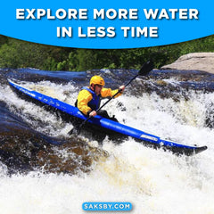 12 Foot Sea Eagle Boats | 380X Explorer 3-Person Inflatable Kayak with Large Removable Rear Center Skeg