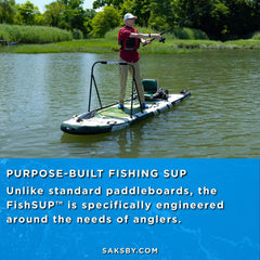 12 Foot Sea Eagle Boats | FS1210 FishSUP 1-Person Inflatable Fishing Stand-Up Paddleboard
