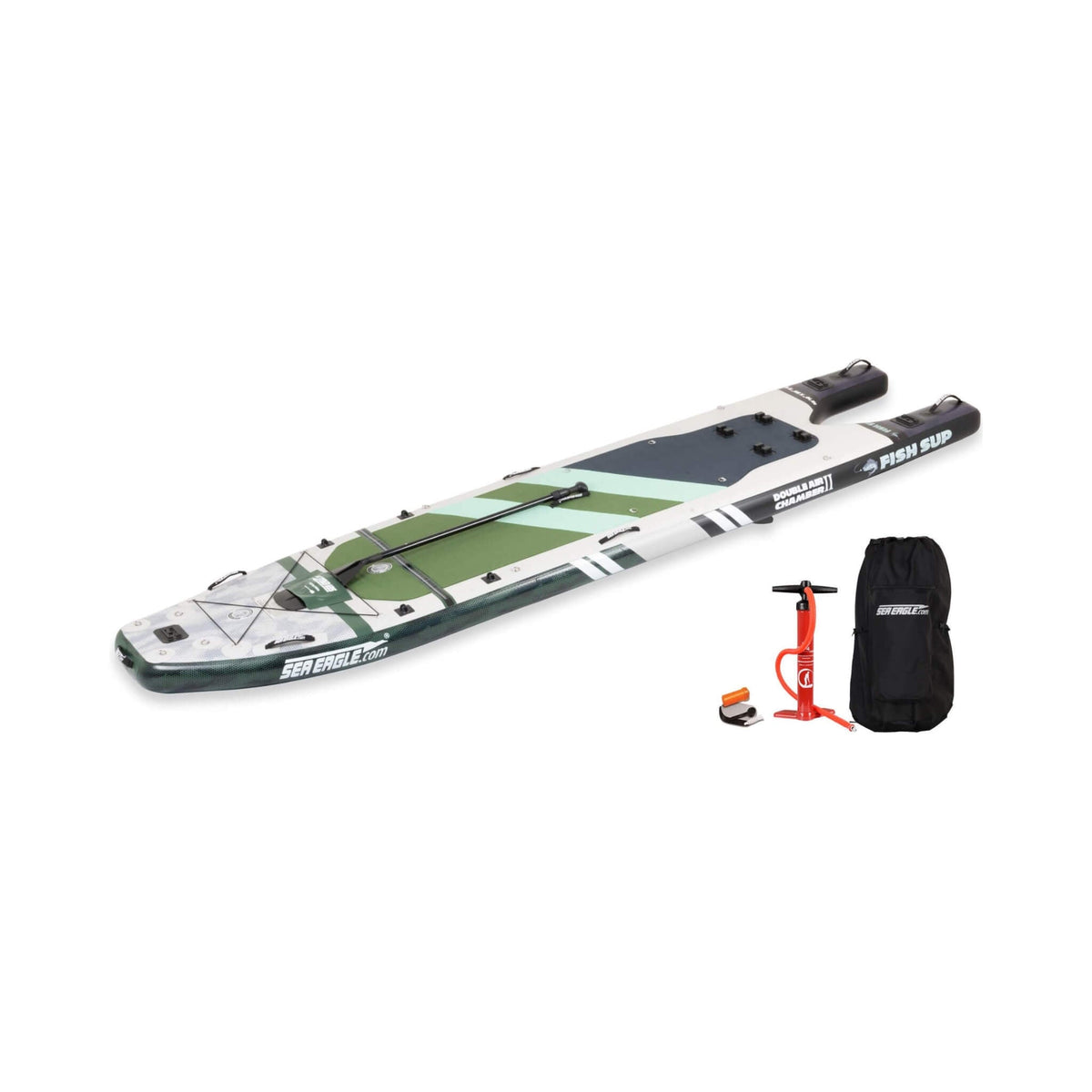 12 Foot Sea Eagle Boats | FS1210 FishSUP 1-Person Inflatable Fishing Stand-Up Paddleboard