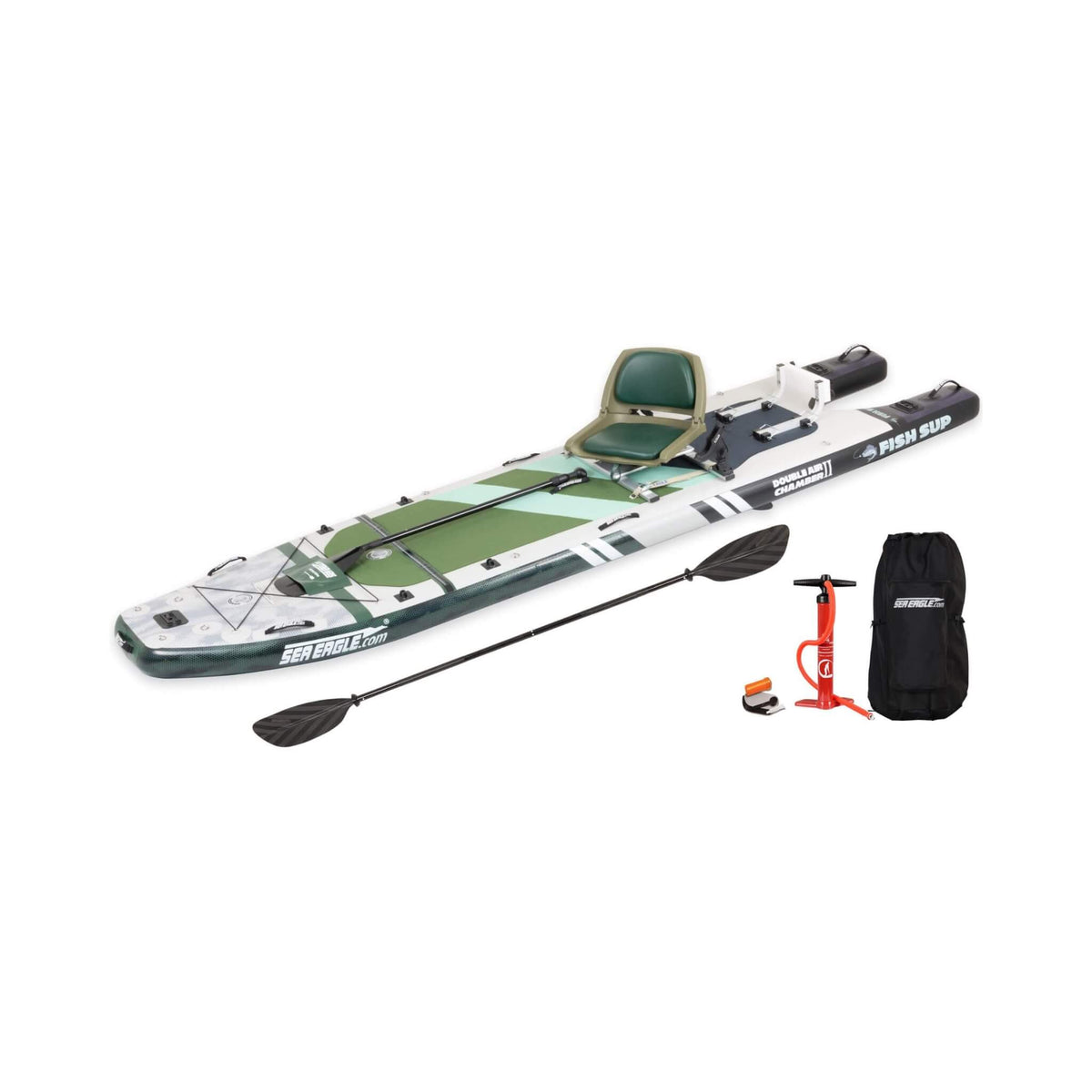 12 Foot Sea Eagle Boats | FS1210 FishSUP 1-Person Inflatable Fishing Stand-Up Paddleboard