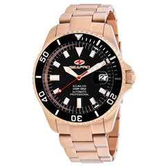 Seapro Men's Scuba 200 - Black Dial, Rose Gold Case - 200m