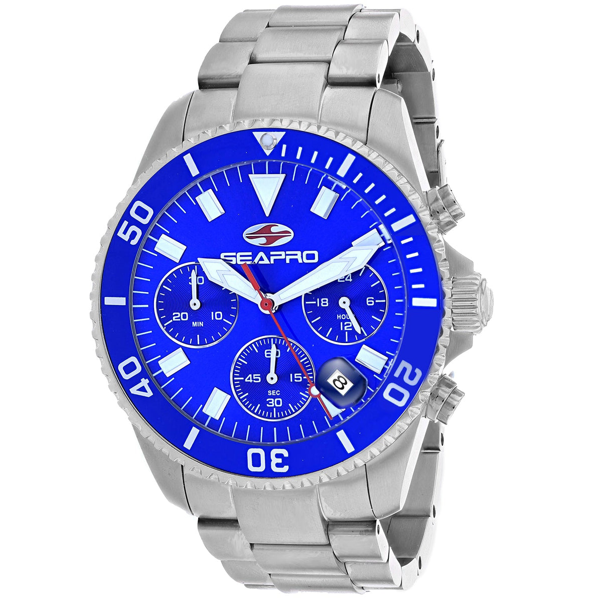 Seapro Men's Scuba 200 Chrono - Blue Dial - 200m