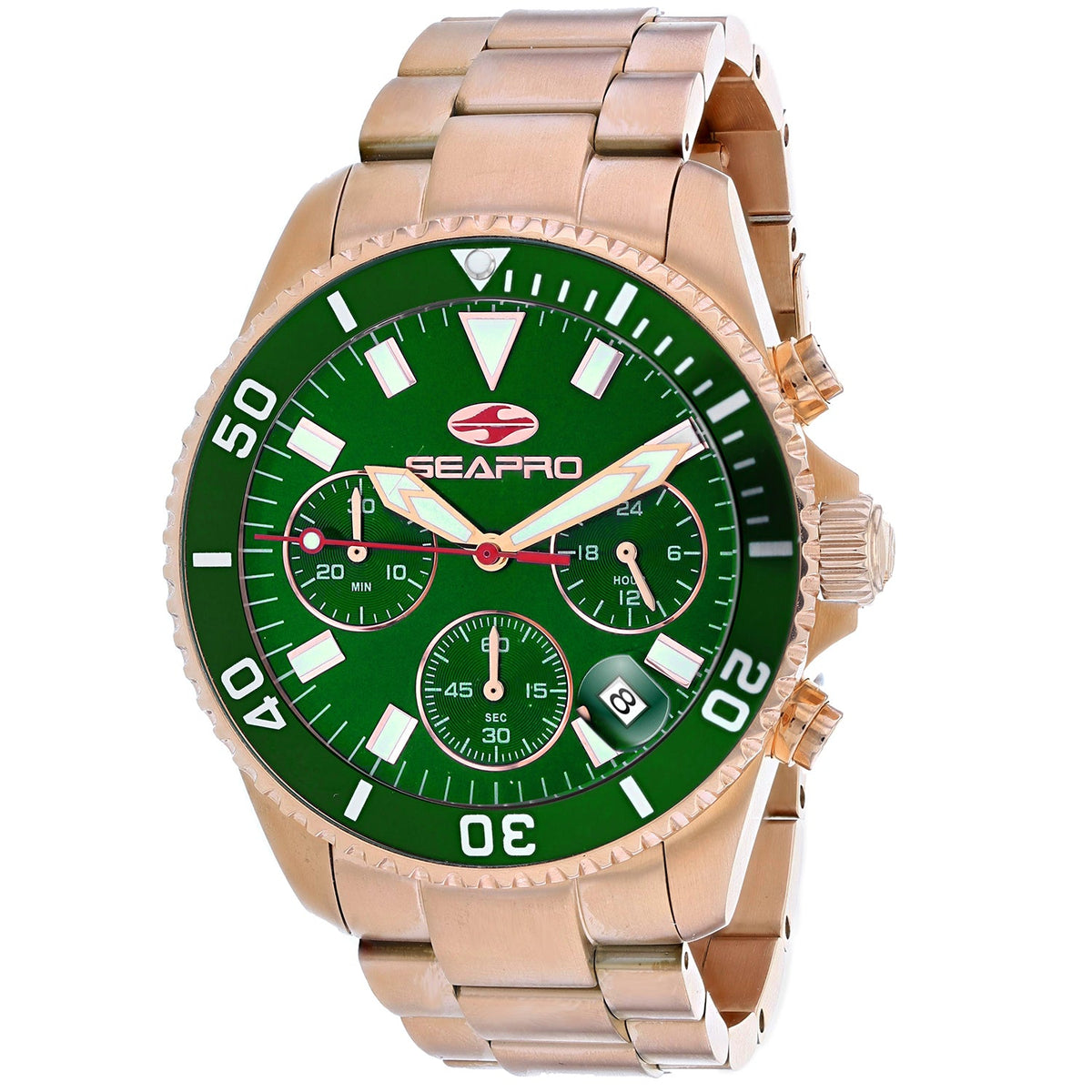 Seapro Men's Scuba 200 Chrono - Green Dial - 200m