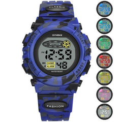 Children's Digital Watch with Led, Alarm, Waterproof - 30m