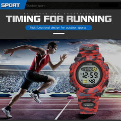 Children's Digital Watch with Led, Alarm, Waterproof - 30m