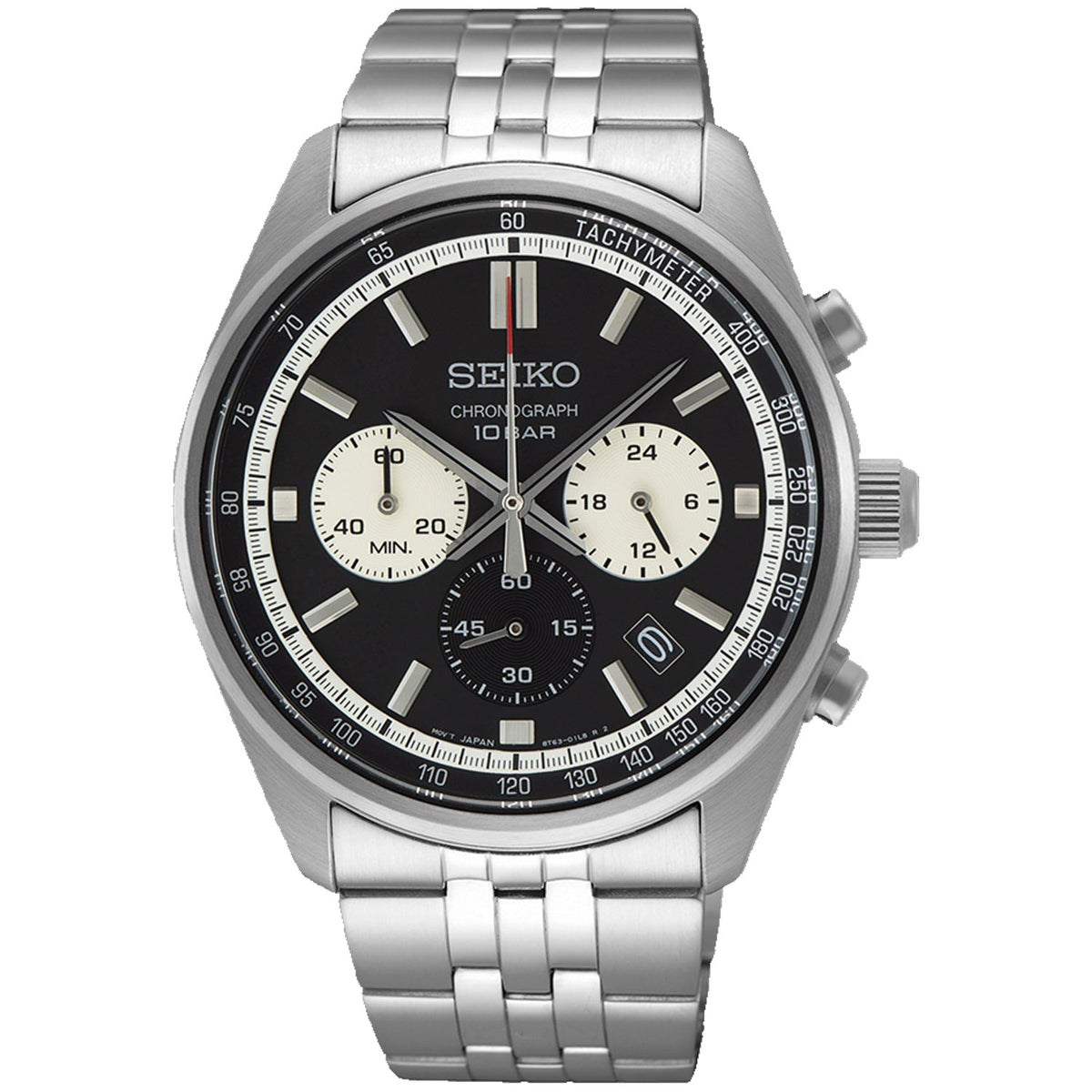 Seiko Men's Chronograph - Black Dial - 100m