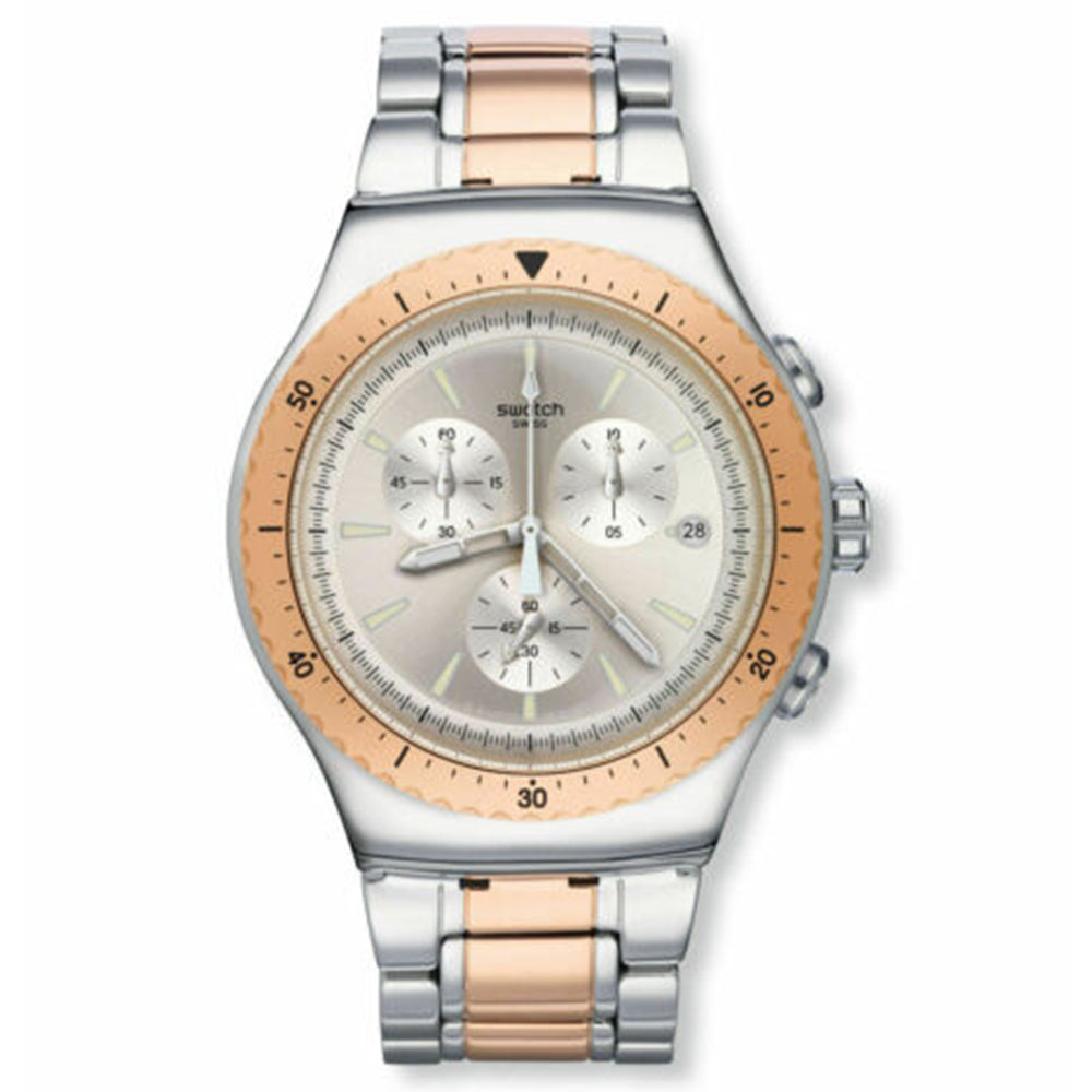 Swatch Men's Red Graphite - Silver Dial - 30m
