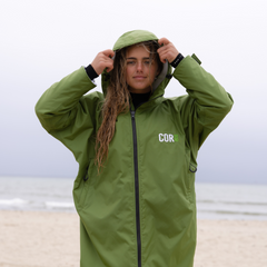 Kid's/Adult's XXS - Large Waterproof Swim Parka - Green