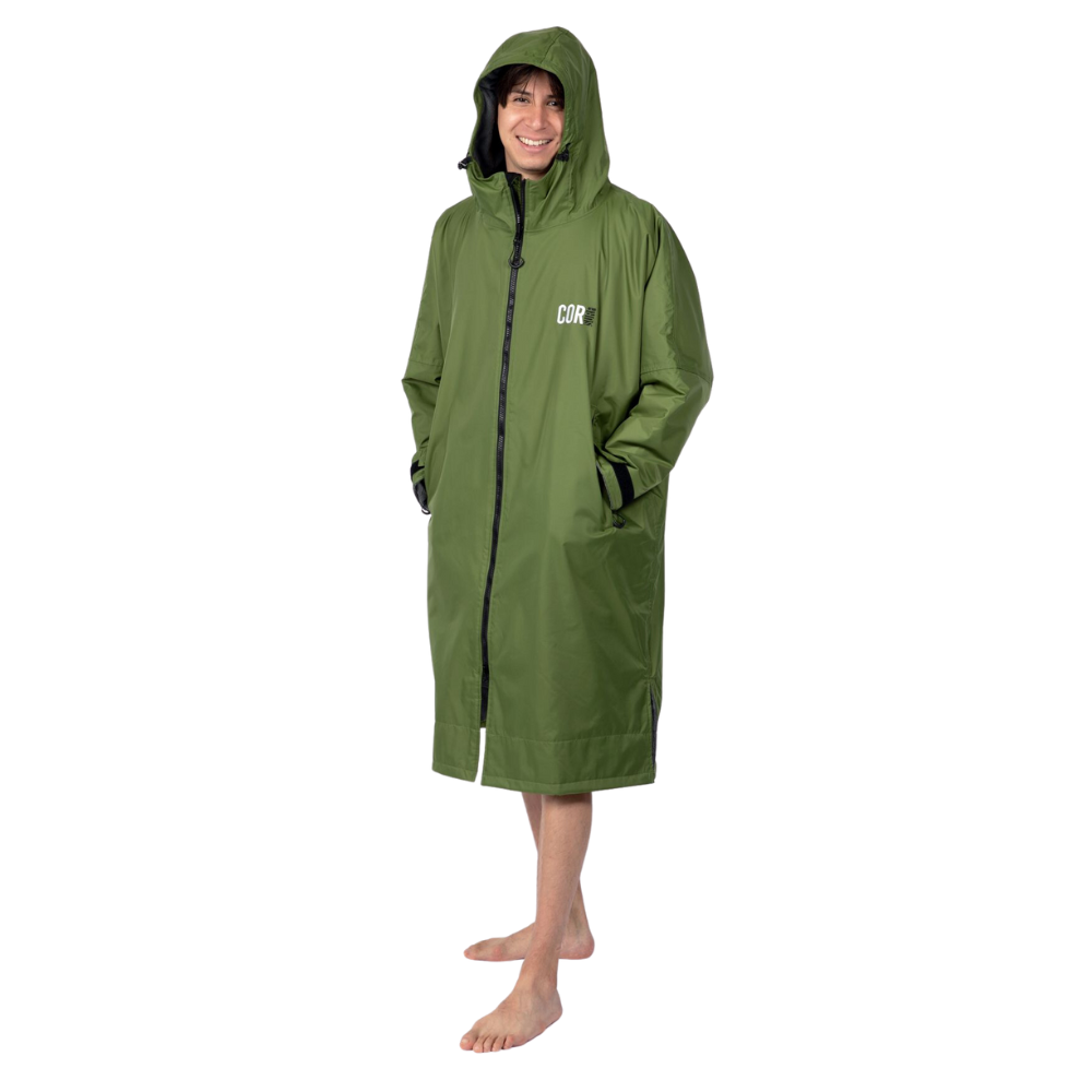 Kid's/Adult's XXS - Large Waterproof Swim Parka - Green