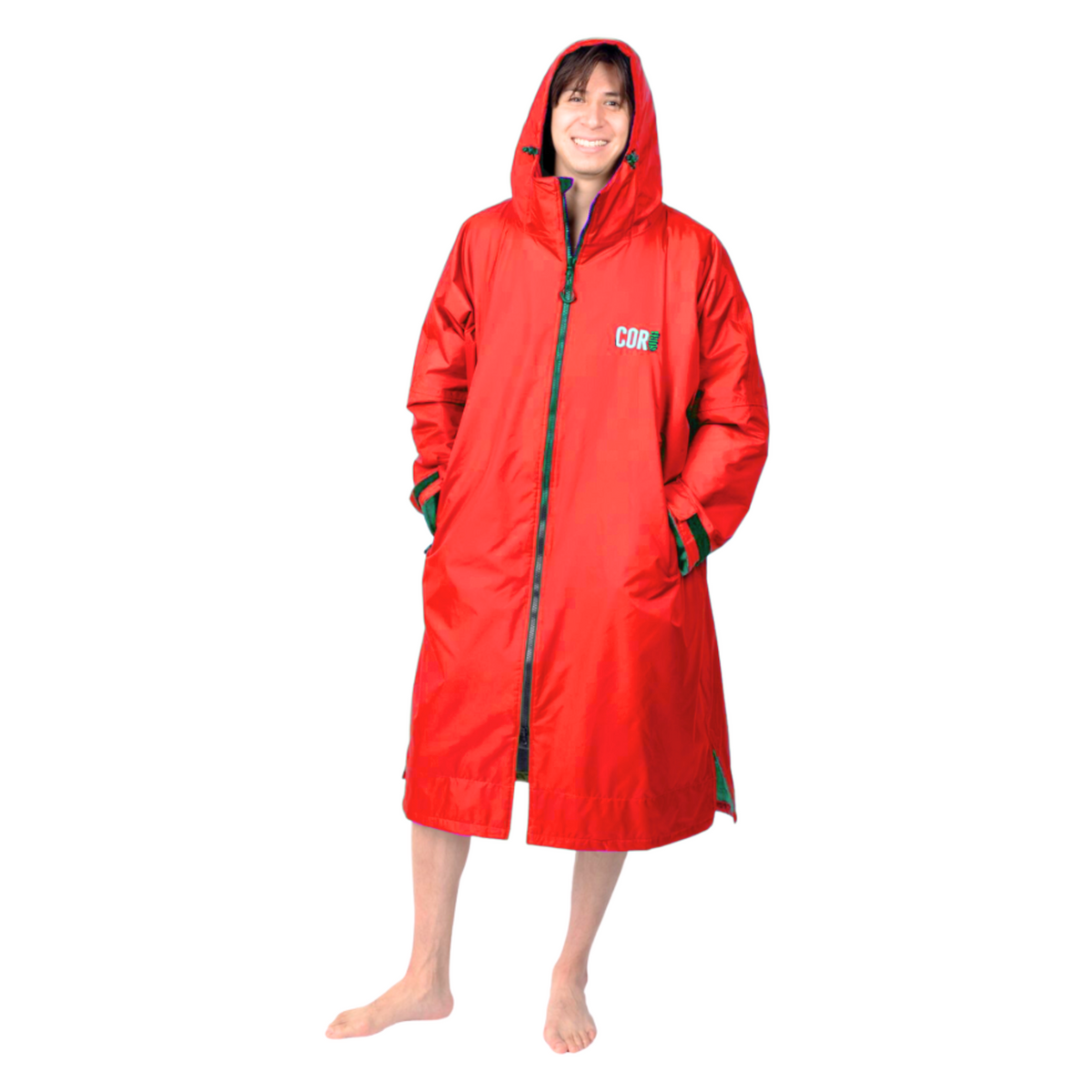 Kid's/Adult's XS - Large Waterproof Swim Parka - Red