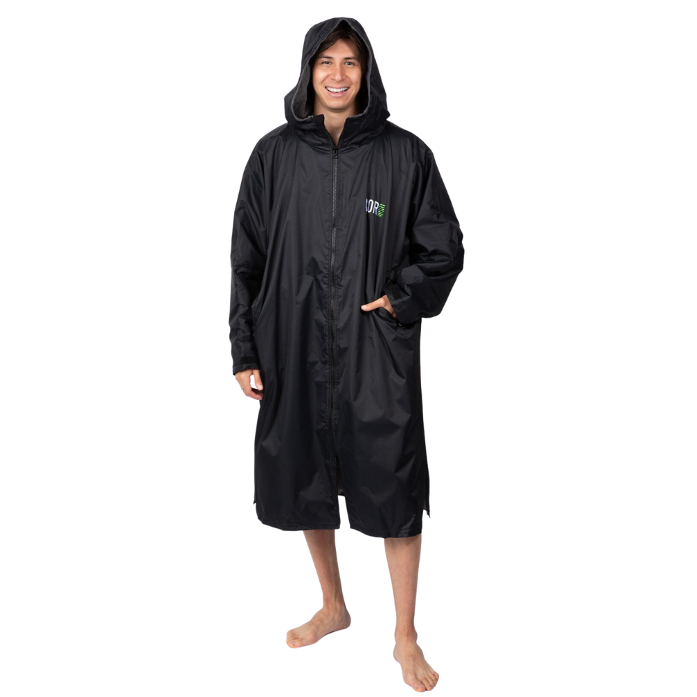 Kid's/Adult's XS - XL Waterproof Swim Parka - Black
