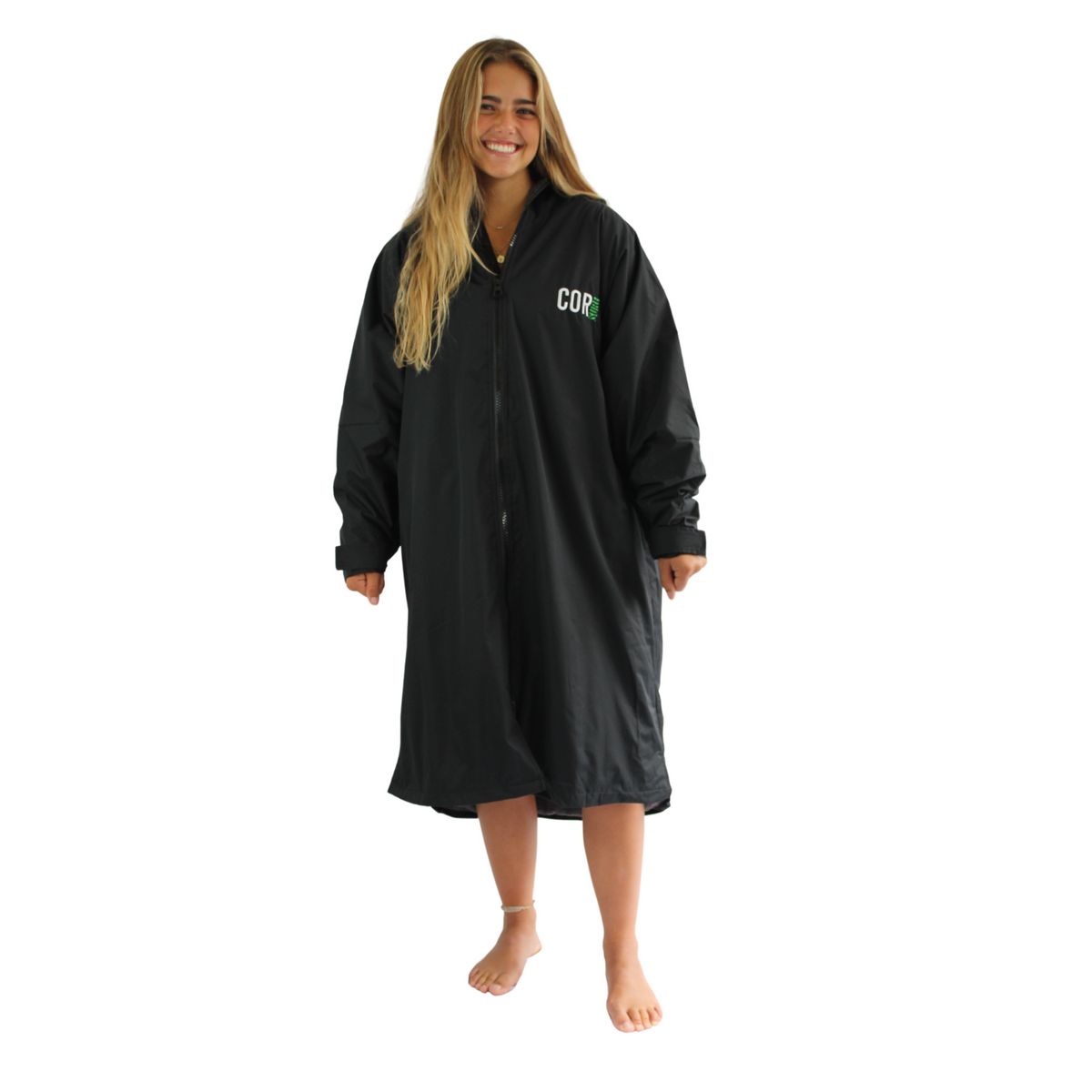 Kid's/Adult's XS - XL Waterproof Swim Parka - Black