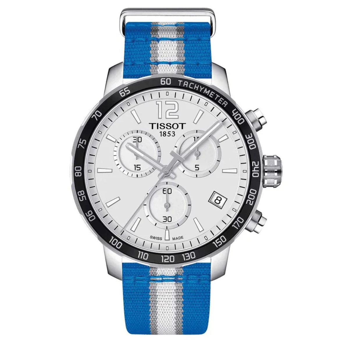Tissot Men's Quickster - White Dial, White/Blue Strap - 100m
