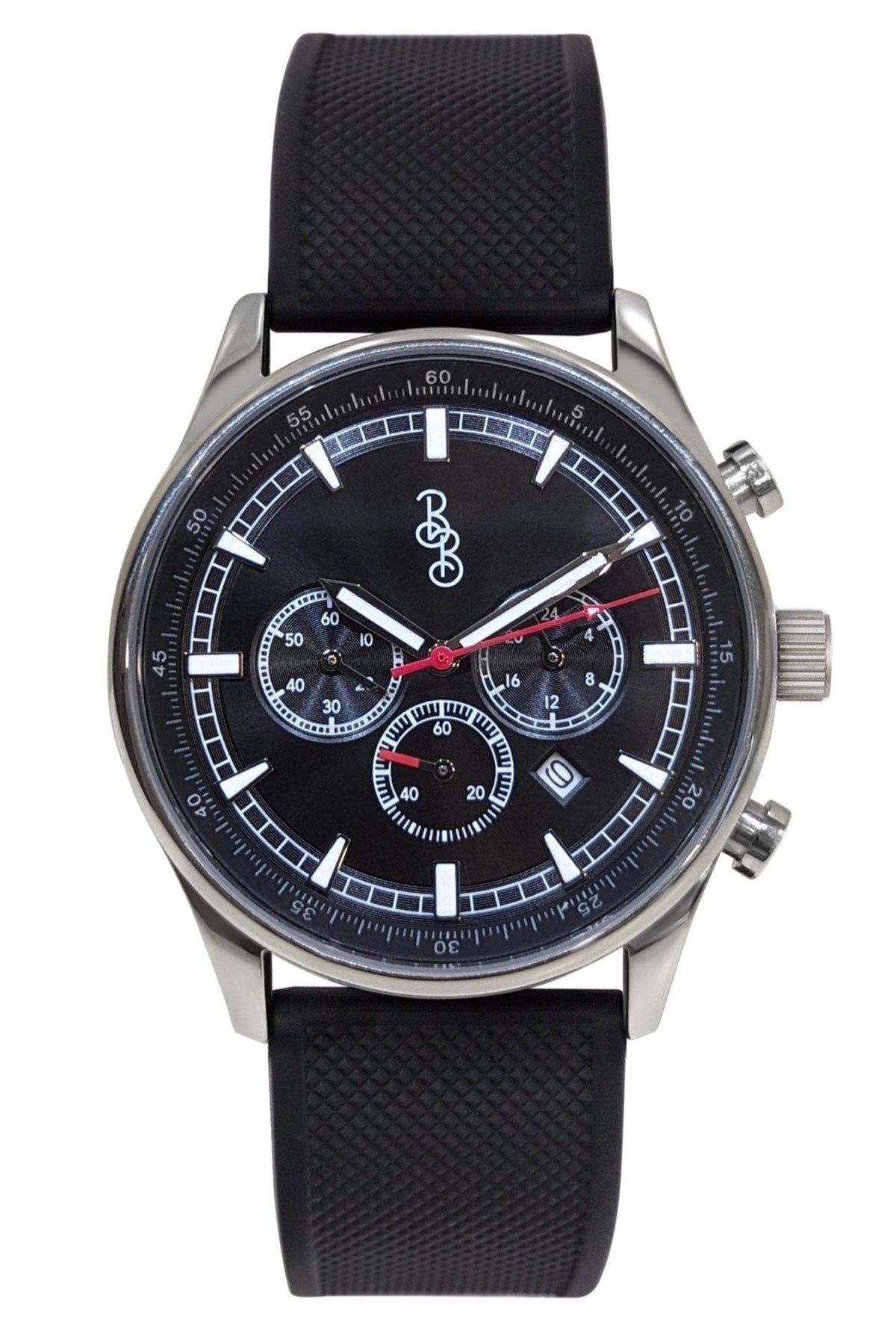Beyond Boring Watch Company Men's Sport Chronograph - Black Dial - 100m